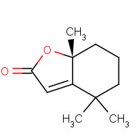 17092-92-1 (2,6,6-Trimethyl-2-hydroxycyclohexylidene)acetic acid lactone chemical structure