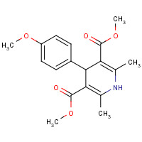 73257-47-3 DIMETHYL 4-(4-METHOXYPHENYL)-2,6-DIMETHYL-1,4-DIHYDROPYRIDINE-3,5-DICARBOXYLATE chemical structure