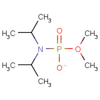 29952-64-5 DIMETHYL N,N-DIISOPROPYLPHOSPHORAMIDITE chemical structure