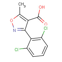 3919-76-4 3-(2,6-Dichlorophenyl)-5-methylisoxazole-4-carboxylic acid chemical structure