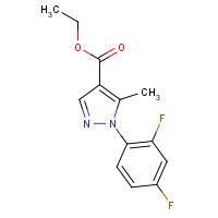 175135-71-4 ETHYL 1-(2,4-DIFLUOROPHENYL)-5-METHYLPYRAZOLE-4-CARBOXYLATE chemical structure