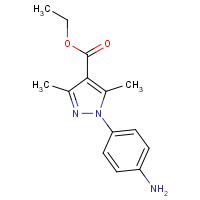 257863-04-0 ETHYL 1-(4-AMINOPHENYL)-3,5-DIMETHYL-1H-PYRAZOLE-4-CARBOXYLATE chemical structure