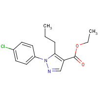 175137-16-3 ETHYL 1-(4-CHLOROPHENYL)-5-PROPYL-1H-PYRAZOLE-4-CARBOXYLATE chemical structure