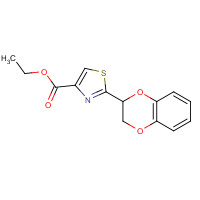465514-25-4 ETHYL 2-(2,3-DIHYDRO-1,4-BENZODIOXIN-2-YL)-1,3-THIAZOLE-4-CARBOXYLATE chemical structure