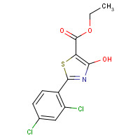 262856-01-9 ETHYL 2-(2,4-DICHLOROPHENYL)-4-HYDROXYTHIAZOLE-5-CARBOXYLATE chemical structure