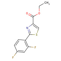 175276-93-4 ETHYL 2-(2,4-DIFLUOROPHENYL)THIAZOLE-4-CARBOXYLATE chemical structure