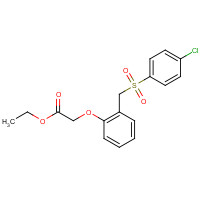 175202-86-5 ETHYL 2-(2-([(4-CHLOROPHENYL)SULFONYL]METHYL)PHENOXY)ACETATE chemical structure