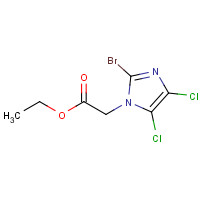154082-06-1 ETHYL 2-(2-BROMO-4,5-DICHLORO-1H-IMIDAZOL-1-YL)ACETATE chemical structure