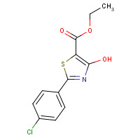 263016-08-6 ETHYL 2-(4-CHLOROPHENYL)-4-HYDROXY-1,3-THIAZOLE-5-CARBOXYLATE chemical structure