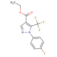 175137-38-9 ETHYL 2-(4-FLUOROPHENYL)-3-(TRIFLUOROMETHYL)PYRAZOLE-4-CARBOXYLATE chemical structure