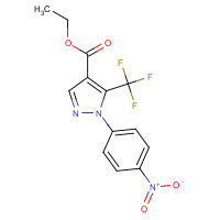 175137-35-6 ETHYL 2-(4-NITROPHENYL)-3-(TRIFLUOROMETHYL)PYRAZOLE-4-CARBOXYLATE chemical structure