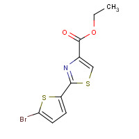 423768-45-0 ETHYL 2-(5-BROMO-2-THIENYL)-1,3-THIAZOLE-4-CARBOXYLATE chemical structure