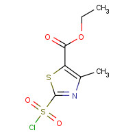 89694-92-8 ETHYL 2-(CHLOROSULFONYL)-4-METHYL-1,3-THIAZOLE-5-CARBOXYLATE,97 chemical structure
