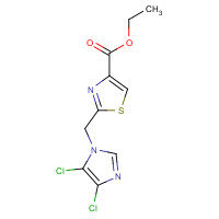 175202-20-7 ETHYL 2-[(4,5-DICHLORO-1H-IMIDAZOL-1-YL)METHYL]-1,3-THIAZOLE-4-CARBOXYLATE chemical structure
