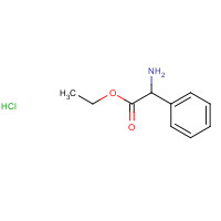 879-48-1 ETHYL 2-AMINO-2-PHENYLACETATE HYDROCHLORIDE chemical structure