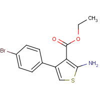 306934-99-6 ETHYL 2-AMINO-4-(4-BROMOPHENYL)-3-THIOPHENECARBOXYLATE chemical structure