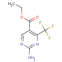 149771-09-5 ETHYL 2-AMINO-4-(TRIFLUOROMETHYL)PYRIMIDINE-5-CARBOXYLATE chemical structure