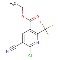 175277-73-3 ETHYL 2-CHLORO-3-CYANO-6-(TRIFLUOROMETHYL)-PYRIDINE-5-CARBOXYLATE chemical structure