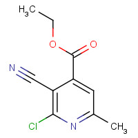 40108-12-1 ETHYL 2-CHLORO-3-CYANO-6-METHYLISONICOTINATE chemical structure
