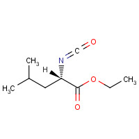 64505-10-8 ETHYL 2-ISOCYANATO-4-METHYLVALERATE chemical structure