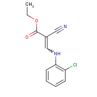 64317-75-5 ETHYL 3-(2-CHLOROANILINO)-2-CYANOACRYLATE chemical structure