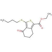 172516-33-5 ETHYL 3-(BUTYLTHIO)-4-OXO-4,5,6,7-TETRAHYDROBENZO[C]THIOPHENE-1-CARBOXYLATE chemical structure