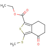168279-54-7 ETHYL 3-(METHYLTHIO)-4-OXO-4,5,6,7-TETRAHYDROBENZO[C]THIOPHENE-1-CARBOXYLATE chemical structure