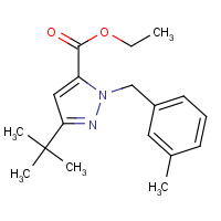 306936-95-8 ETHYL 3-(TERT-BUTYL)-1-(3-METHYLBENZYL)-1H-PYRAZOLE-5-CARBOXYLATE chemical structure