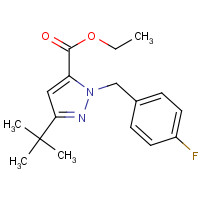 306936-98-1 ETHYL 3-(TERT-BUTYL)-1-(4-FLUOROBENZYL)-1H-PYRAZOLE-5-CARBOXYLATE chemical structure