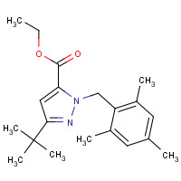 306936-99-2 ETHYL 3-TERT-BUTYL-1-(2,4,6-TRIMETHYLBENZYL)-1H-PYRAZOLE-5-CARBOXYLATE chemical structure