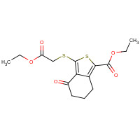 172516-34-6 ETHYL 3-[(2-ETHOXY-2-OXOETHYL)THIO]-4-OXO-4,5,6,7-TETRAHYDROBENZO[C]THIOPHENE-1-CARBOXYLATE chemical structure