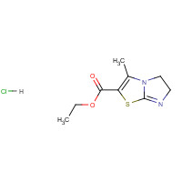 34467-12-4 ETHYL 3-METHYL-5,6-DIHYDROIMIDAZO[2,1-B][1,3]THIAZOLE-2-CARBOXYLATE HYDROCHLORIDE chemical structure