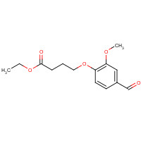 141333-27-9 ETHYL 4-(4-FORMYL-2-METHOXYPHENOXY)BUTANOATE chemical structure