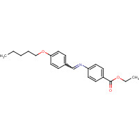 37168-42-6 ETHYL 4-(4-PENTYLOXYBENZYLIDENEAMINO)BENZOATE chemical structure