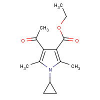 423768-51-8 ETHYL 4-ACETYL-1-CYCLOPROPYL-2,5-DIMETHYL-1H-PYRROLE-3-CARBOXYLATE chemical structure