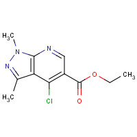 20481-15-6 ETHYL 4-CHLORO-1,3-DIMETHYL-1H-PYRAZOLO[3,4-B]PYRIDINE-5-CARBOXYLATE chemical structure