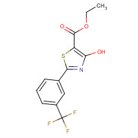 240800-53-7 ETHYL 4-HYDROXY-2-[3-(TRIFLUOROMETHYL)PHENYL]-1,3-THIAZOLE-5-CARBOXYLATE chemical structure