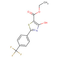 227199-08-8 ETHYL 4-HYDROXY-2-[4-(TRIFLUOROMETHYL)PHENYL]-1,3-THIAZOLE-5-CARBOXYLATE chemical structure