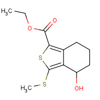 172516-36-8 ETHYL 4-HYDROXY-3-(METHYLTHIO)-4,5,6,7-TETRAHYDROBENZO[C]THIOPHENE-1-CARBOXYLATE chemical structure