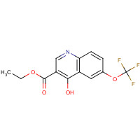 175203-85-7 ETHYL 4-HYDROXY-6-(TRIFLUOROMETHOXY)QUINOLINE-3-CARBOXYLATE chemical structure