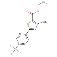 175277-54-0 ETHYL 4-METHYL-2-[5-(TRIFLUOROMETHYL)PYRID-2-YL]THIAZOLE-5-CARBOXYLATE 97 chemical structure