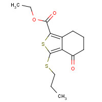 172516-30-2 ETHYL 4-OXO-3-(PROPYLTHIO)-4,5,6,7-TETRAHYDROBENZO[C]THIOPHENE-1-CARBOXYLATE chemical structure