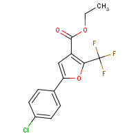 175276-59-2 ETHYL 5-(4-CHLOROPHENYL)-2-(TRIFLUOROMETHYL)-3-FUROATE chemical structure