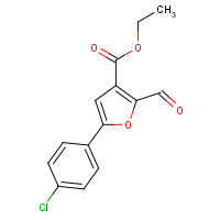 175276-64-9 ETHYL 5-(4-CHLOROPHENYL)-2-FORMYL-3-FUROATE chemical structure