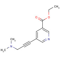 175203-71-1 ETHYL 5-[3-(DIMETHYLAMINO)PROP-1-YNYL]NICOTINATE chemical structure