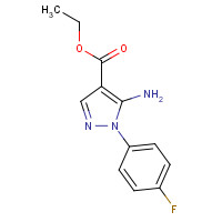 138907-68-3 ETHYL 5-AMINO-1-(4-FLUOROPHENYL)PYRAZOLE-4-CARBOXYLATE chemical structure