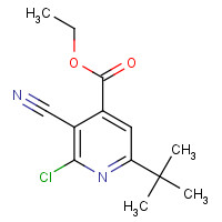 175204-47-4 ETHYL 6-(TERT-BUTYL)-2-CHLORO-3-CYANOISONICOTINATE chemical structure