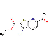 499771-18-5 ETHYL 6-ACETYL-3-AMINOTHIENO[2,3-B]PYRIDINE-2-CARBOXYLATE chemical structure