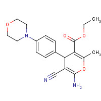 368870-01-3 ETHYL 6-AMINO-5-CYANO-2-METHYL-4-(4-MORPHOLINOPHENYL)-4H-PYRAN-3-CARBOXYLATE chemical structure