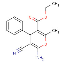 72568-47-9 ETHYL 6-AMINO-5-CYANO-2-METHYL-4-PHENYL-4H-PYRAN-3-CARBOXYLATE chemical structure